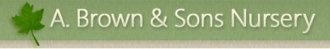 Logo A Brown & Son's Nursery Inc
