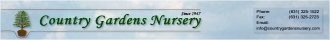 Logo tuincentrum Country Gardens Nursery Eastport